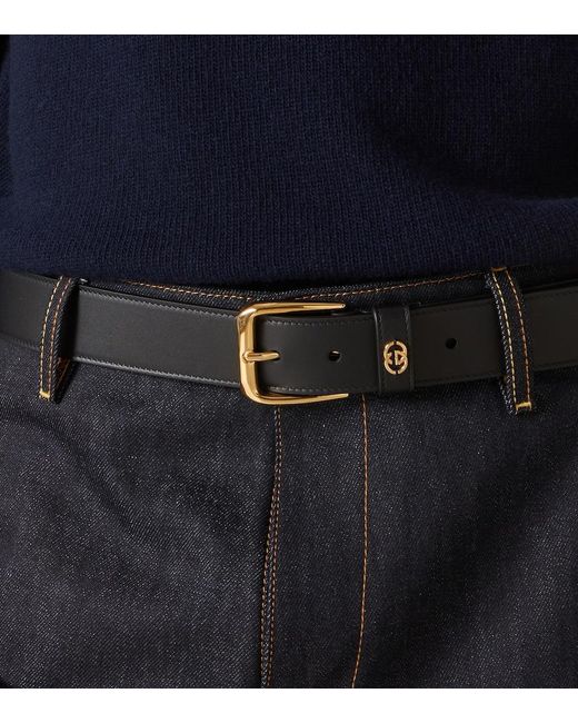 Gucci Black Interlocking G Leather Belt for men
