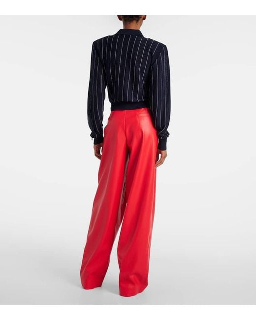 Stella McCartney Blue Polopullover Aus Schurwolle