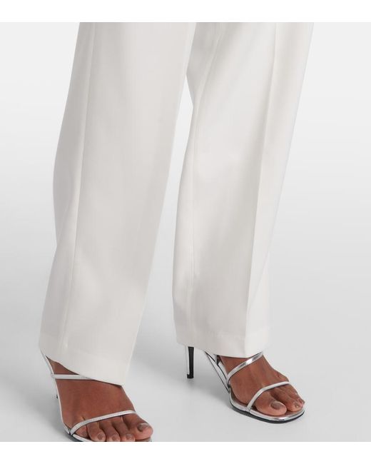 Frankie Shop White Bea High-Rise Straight Pants