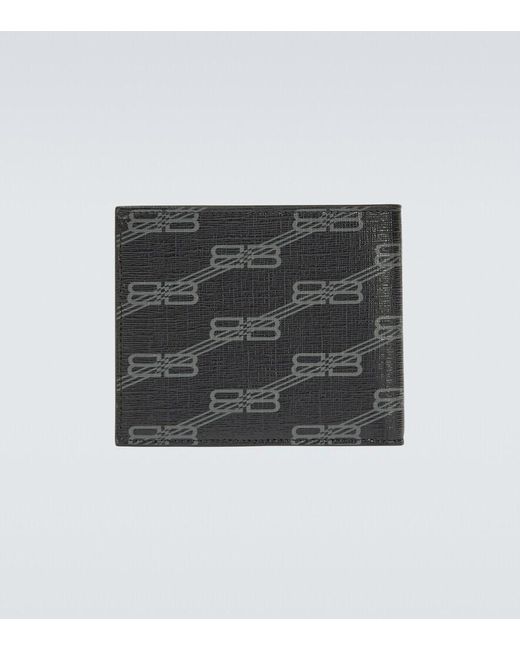 Balenciaga Black Bb Leather Wallet for men