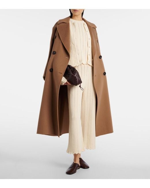 Altuzarra Natural Mariette Scalloped Pointelle Cotton Cardigan