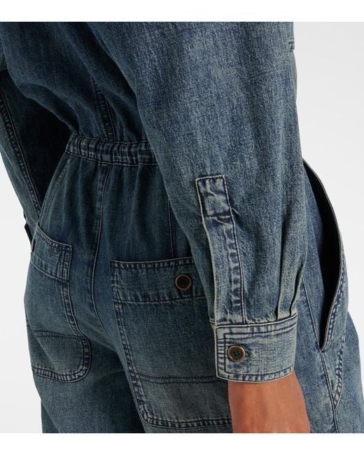 Isabel Marant Blue Denim Jumpsuit