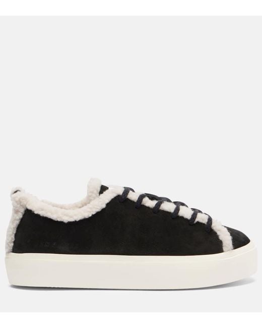 Inuikii Black Suede Low-Top Sneakers