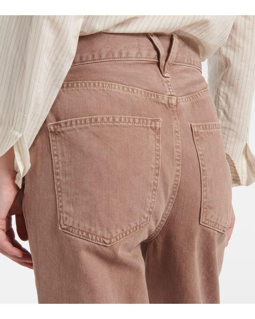 Jean Droit Daniela A Taille Haute Veronica Beard en coloris Natural