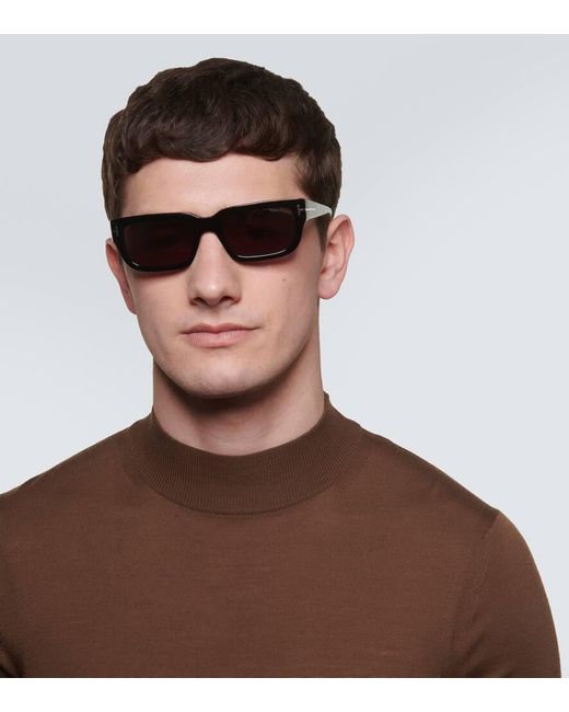 Tom Ford Brown Ezra Rectangular Sunglasses for men