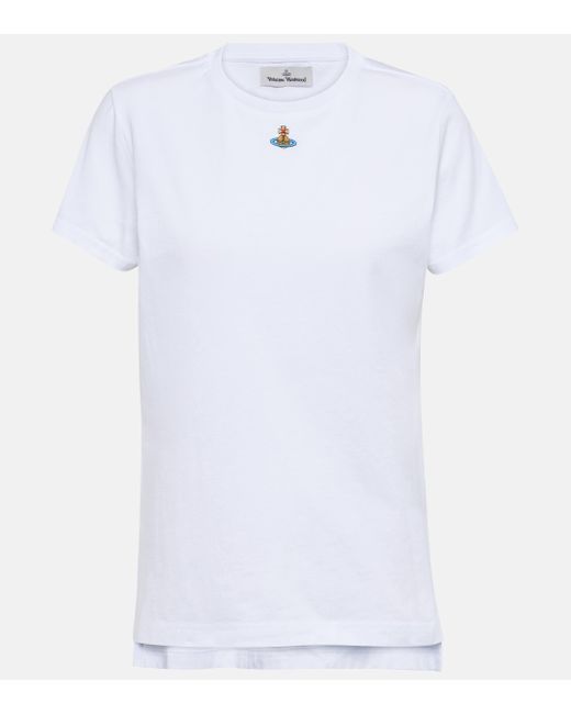 T-shirt Orb Peru en coton Vivienne Westwood en coloris White