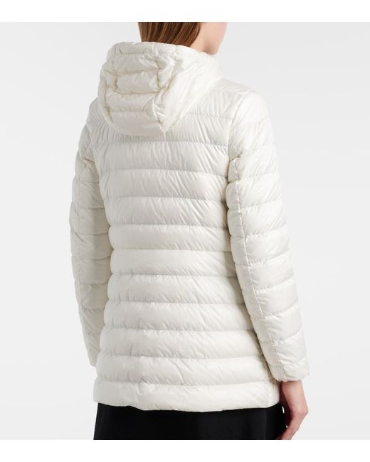 Moncler White Jasmin Down Jacket