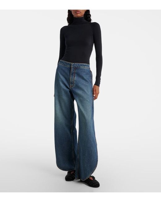 Ballerines En Daim A Ornements Alaïa en coloris Black