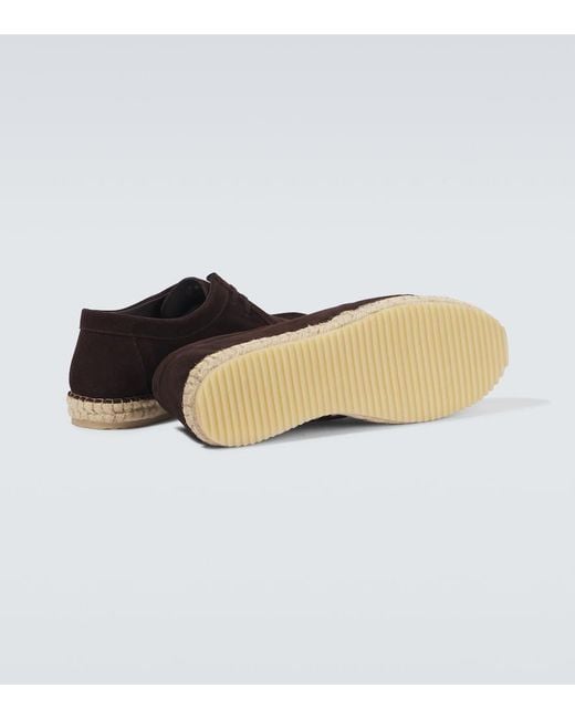Frescobol Carioca Brown Rodolfo Wallabee Suede Shoes for men