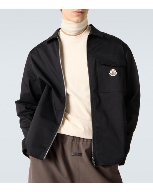 Moncler Black Archivio Cotton Blouson Jacket for men