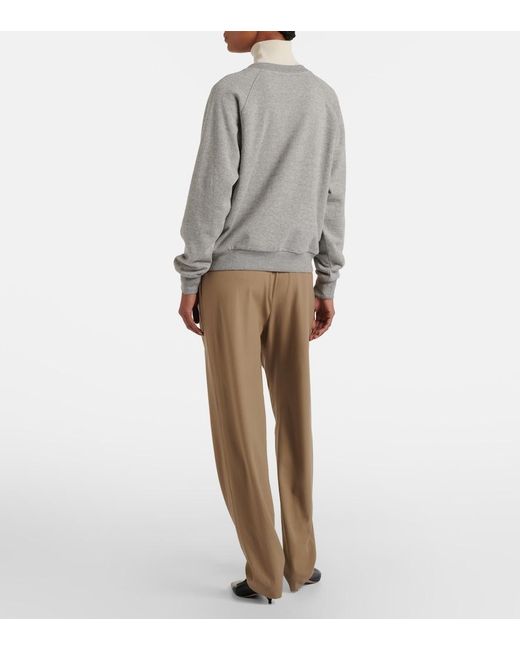 The Row Natural Gianni Wool Straight Pants