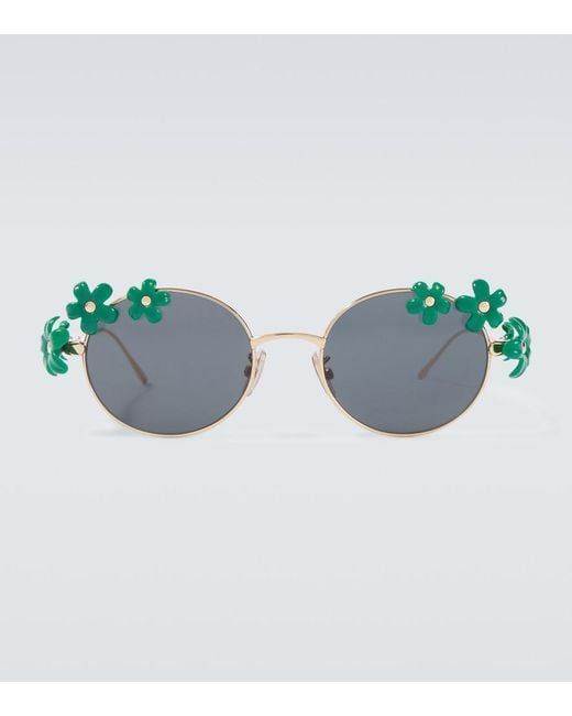 Loewe Blue Paula's Ibiza Signature Round Sunglasses for men