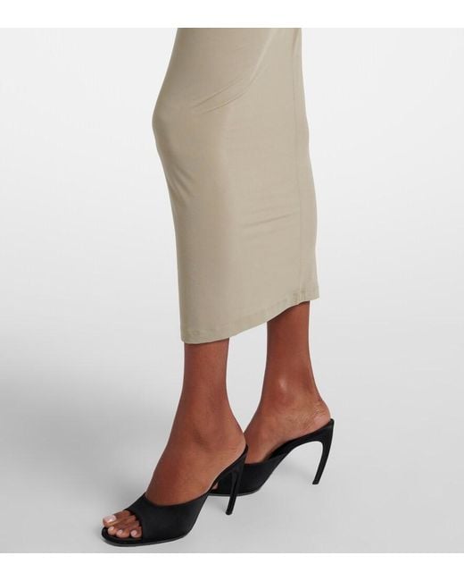 Wardrobe NYC Natural Sheer Pencil Skirt