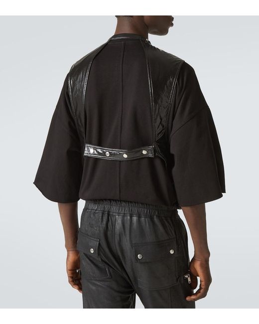 Rick Owens Black Cotton Cargo Vest for men