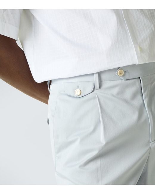 Lardini Blue Cotton-Blend Shorts for men