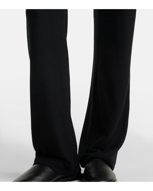 Leset Black Lauren High-Rise Straight Pants