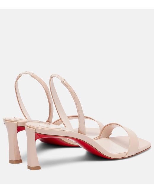 Christian Louboutin Pink O Condora 55 Leather Slingback Sandal