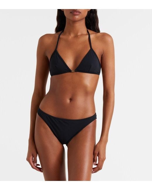 Gucci Black Double G Bikini
