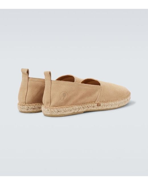 Frescobol Carioca Espadrilles Helio Aus Veloursleder in White für Herren