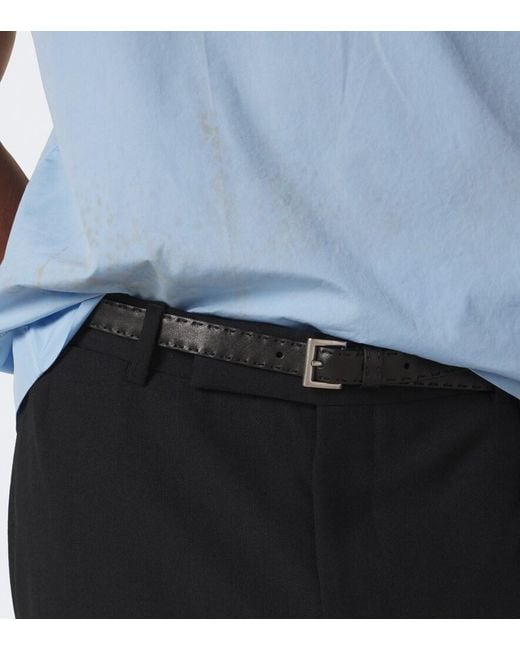 Prada Black Leather Belt for men