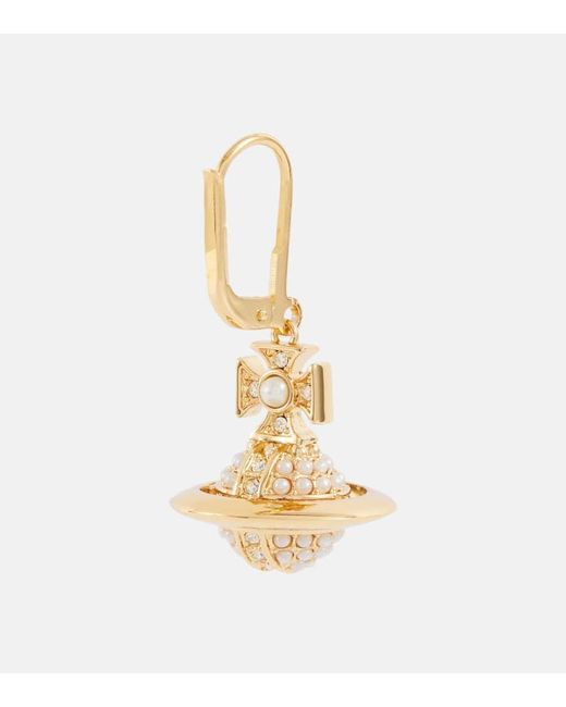 Orecchini Luzia con perle bijoux di Vivienne Westwood in Metallic