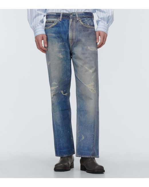 Our Legacy Blue Third Cut Wide-leg Jeans for men