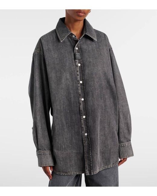 Stella McCartney Black Jeanshemd