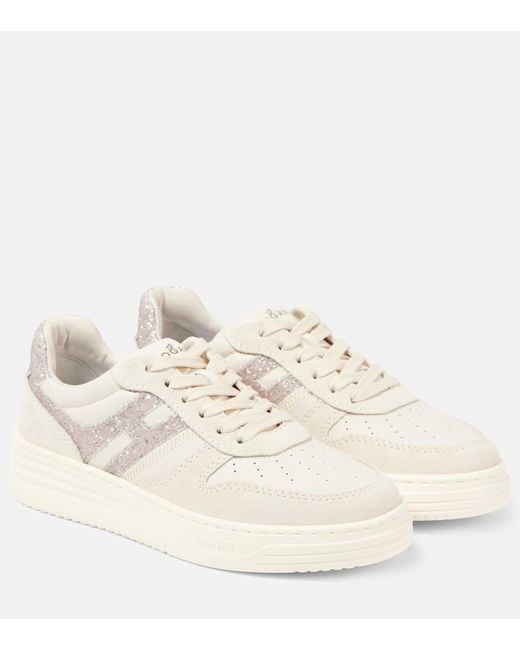 Hogan Natural H630 Leather Sneakers