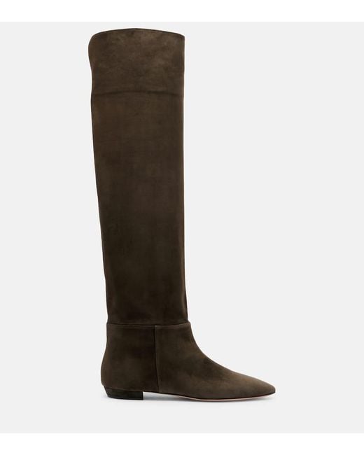 Gianvito Rossi Brown Suede Knee-High Boots