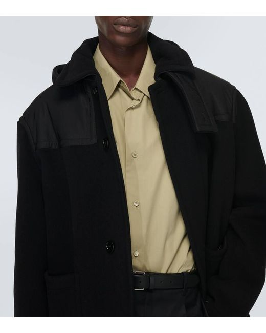 Abrigo marinero de lana Burberry de hombre de color Negro Lyst