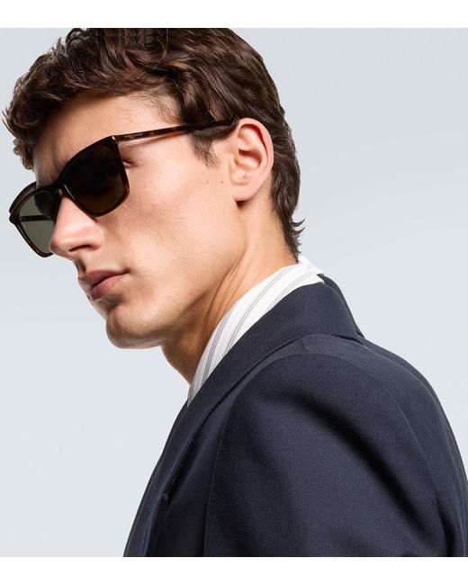 Saint Laurent Brown Sl 851 Square Sunglasses for men