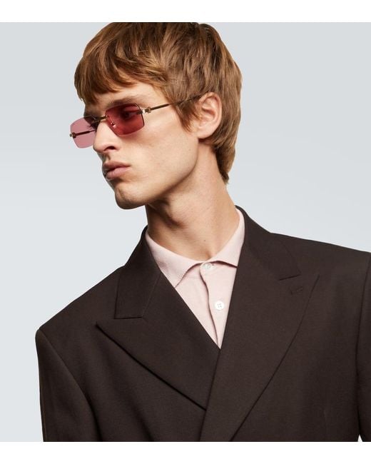 Cartier Pink Square Sunglasses for men