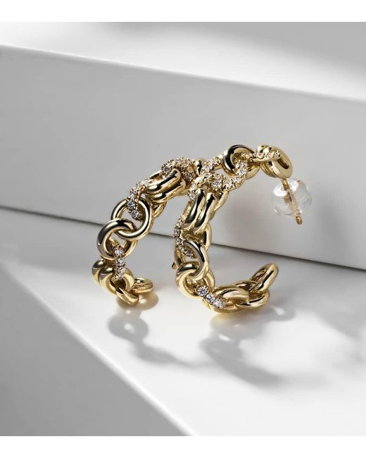 Spinelli Kilcollin Metallic Ohrringe Fused Serpens Aus 18Kt Gelbgold Mit Diamanten