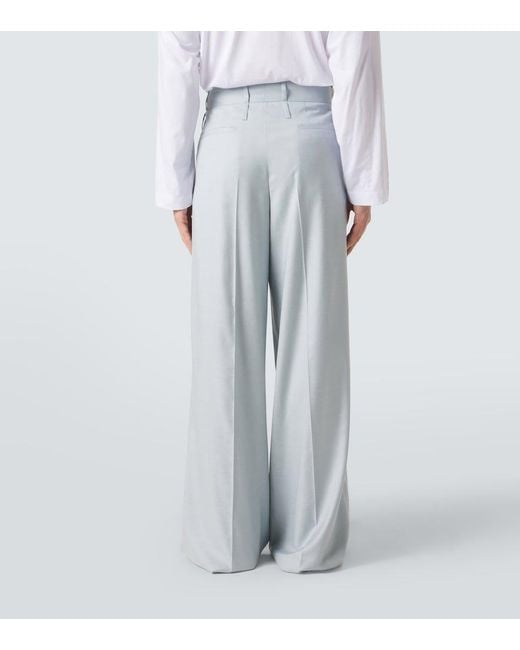 Dolce & Gabbana Blue High-Rise Wide-Leg Pants for men