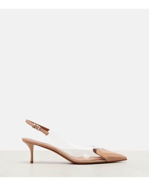 Alaïa Pink Slingback-Pumps Le Cour 55 Aus Lackleder