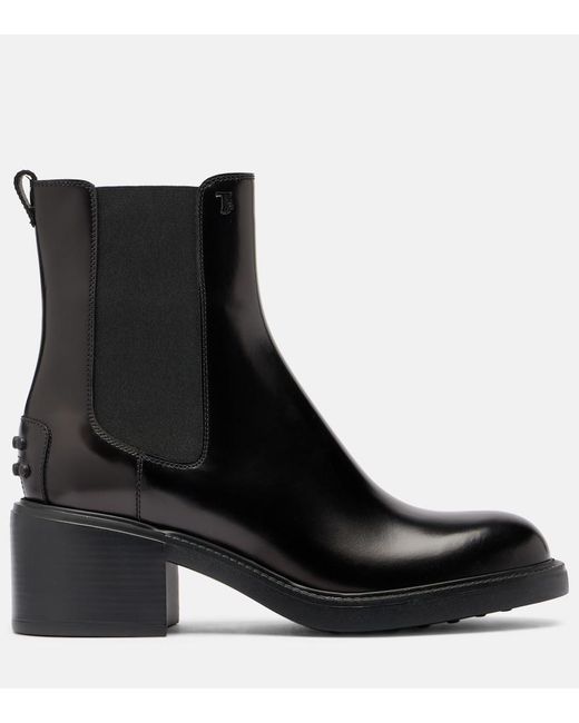 Tod's Black 60 Leather Chelsea Boots