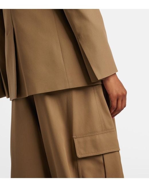 Max Mara Natural Segnale Cotton Twill Blazer