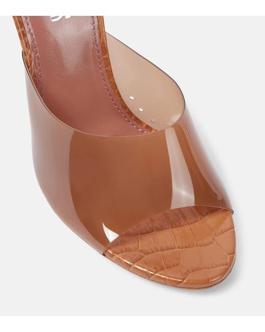 Mules Lorena 100 di Paris Texas in Brown