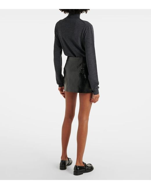 Frankie Shop Black Minirock Mary Aus Lederimitat