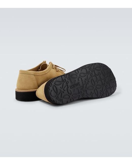 Loewe Desert Boots Faro Aus Veloursleder in White für Herren