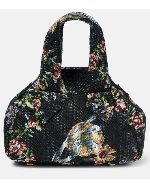 Vivienne Westwood Black Yasmine Mini Tote Bag