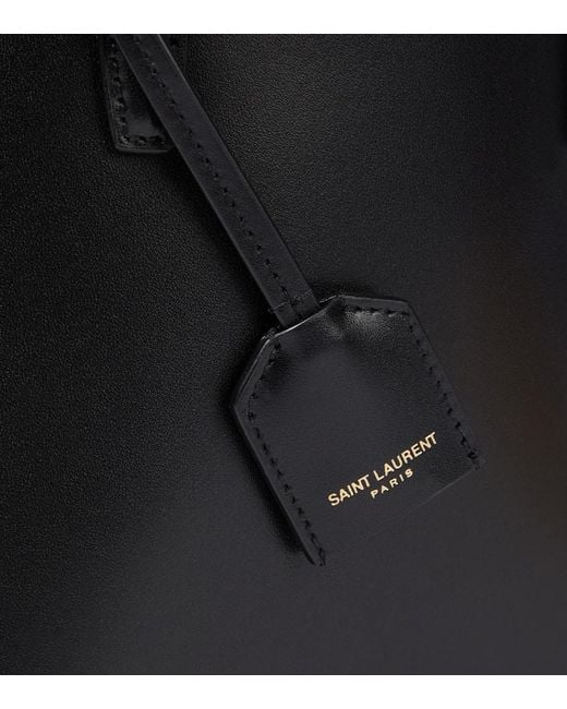 Saint Laurent Black Mini Shopper Aus Leder