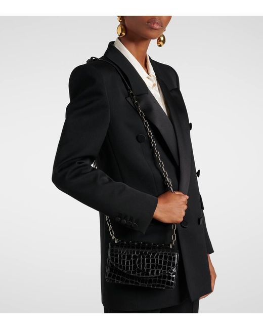 Bolso Loubi54 De Piel Grabada Christian Louboutin de color Black