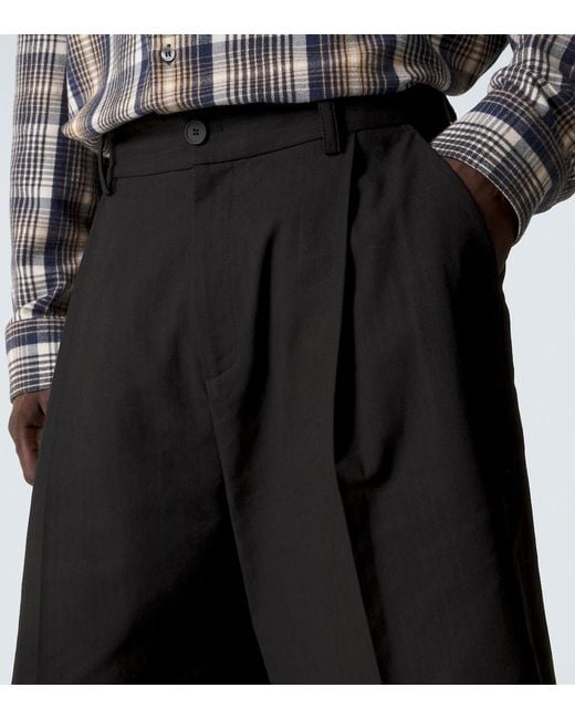 Bermuda di Studio Nicholson in Black da Uomo