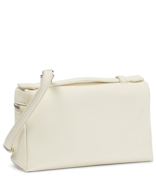 Loro Piana Bag Article White Ladies Fastener Patent Leather Ladies Unused
