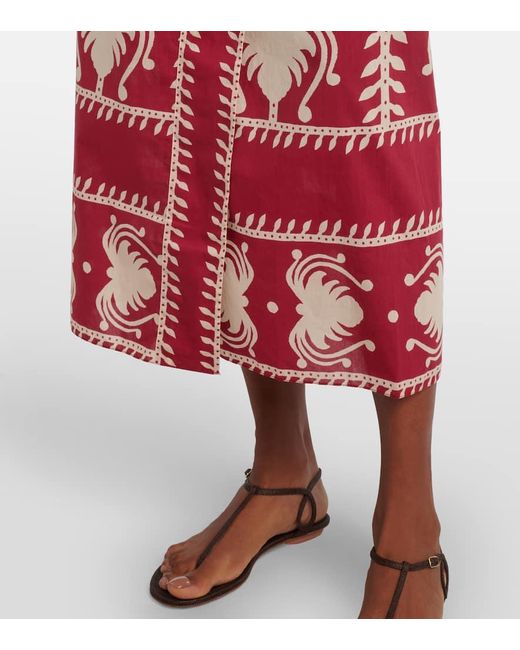 Robe Portefeuille Ancient Perou En Coton Johanna Ortiz en coloris Red