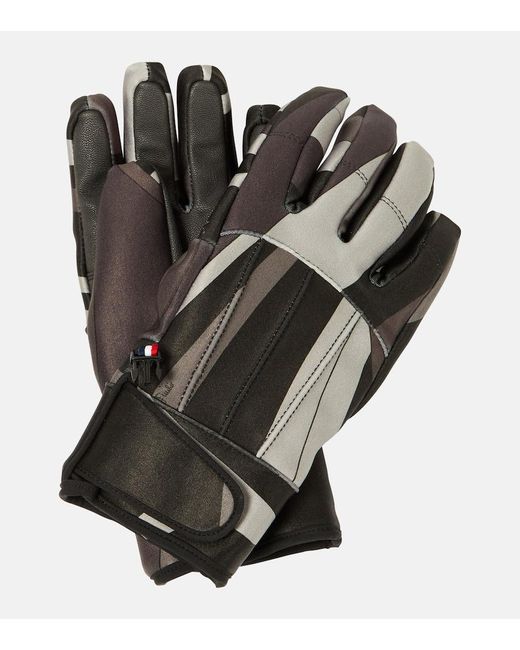 Emilio Pucci Black X Fusalp Printed Ski Gloves