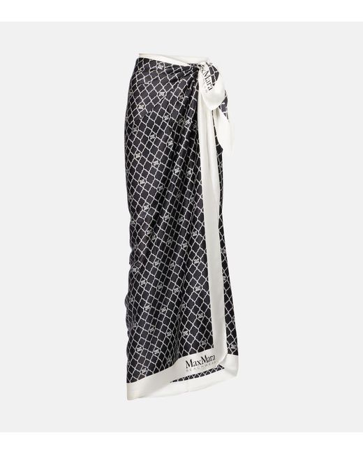 Cover-Up Ottico De Seda Max Mara de color Black