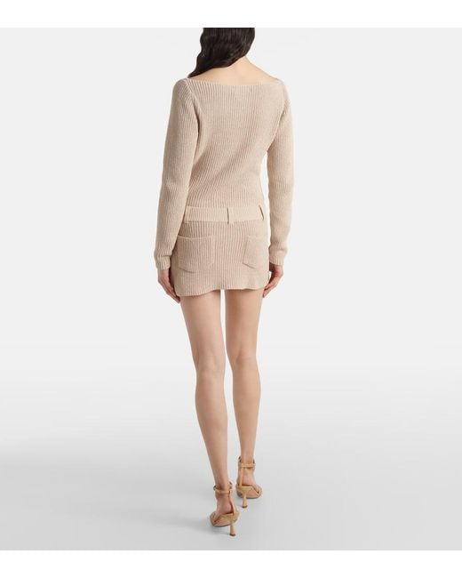 Minifalda Caeli En Mezcla De Algodon AYA MUSE de color Natural