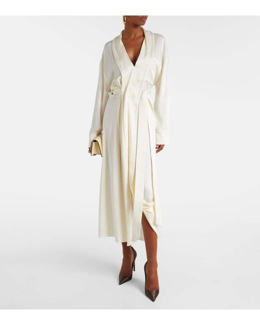 Victoria Beckham White Wickelkleid
